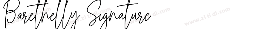 Barethelly Signature字体转换